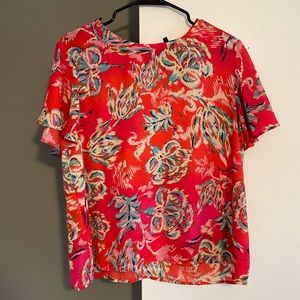 Colorful breezy blouse